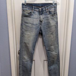 Levi's 512 Slim Taper Light wash Distressed Jeans